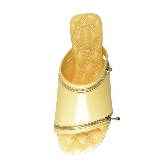 Burberry Women's "Peep Sandal" 100% Leather Flat Mules Sandals Shoes US 8 EUR 38 - Picture 7 of 8